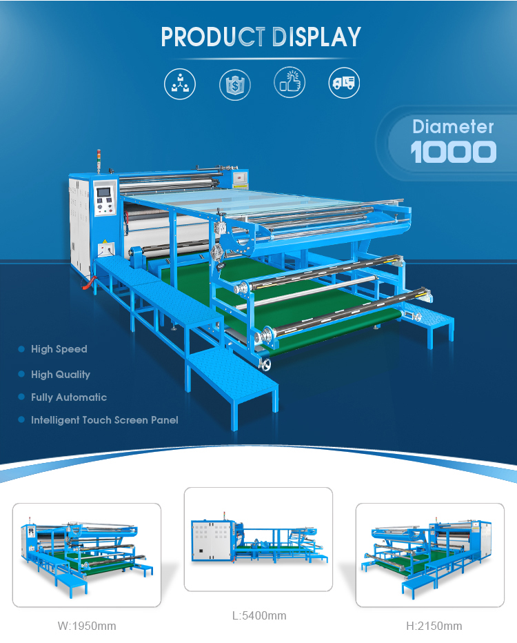 Factory Directly Product Sale Roll To Roll Transfer Drum Roller Heat Press Fabrics Calendaring Machine